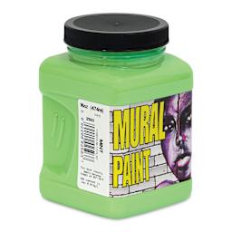 Chroma Acrylic Mural Paint - Mint, 16 oz Jar side view