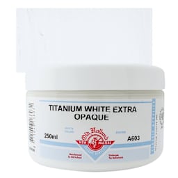 Old Holland New Masters Classic Acrylic Paint - Titanium White Extra Opaque, 250 ml jar