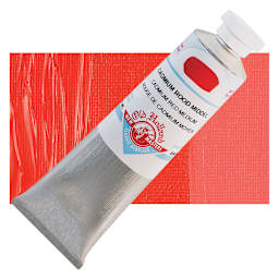 Old Holland New Masters Classic Acrylic Paint - Cadmium Red Medium, 60 ml tube and swatch