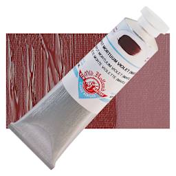 Old Holland New Masters Classic Acrylic Paint - Caput Mortuum Violet (Mars), 60 ml tube and swatch