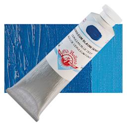 Old Holland New Masters Classic Acrylic Paint - Cerulean Blue Deep, 60 ml tube and swatch