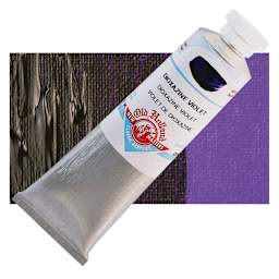 Old Holland New Masters Classic Acrylic Paint - Dioxazine Violet, 60 ml tube and swatch