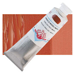 Old Holland New Masters Classic Acrylic Paint - English Red Mars and swatch
