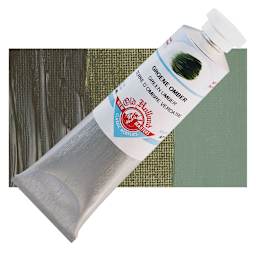 Old Holland New Masters Classic Acrylic Paint - Green Umber, 60 ml tube and swatch