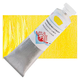 Old Holland New Masters Classic Acrylic Paint - Iridescent Lemon and swatch