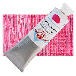 Old Holland New Masters Classic Acrylic Paint - Iridescent Magenta and swatch