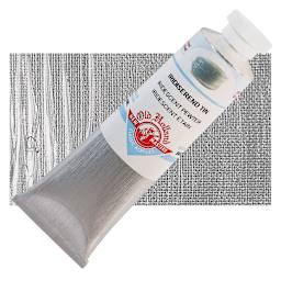 Old Holland New Masters Classic Acrylic Paint - Iridescent Pewter and swatch