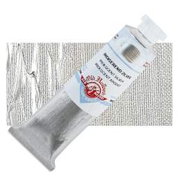 Old Holland New Masters Classic Acrylic Paint - Iridescent Silver, 60 ml tube and swatch