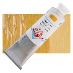 Old Holland New Masters Classic Acrylic Paint - Mars Yellow, 60 ml tube and swatch
