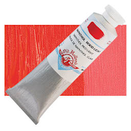 Old Holland New Masters Classic Acrylic Paint - Naphthol Red Light, 60 ml tube and swatch