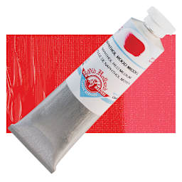 Old Holland New Masters Classic Acrylic Paint - Naphthol Red Medium, 60 ml tube and swatch