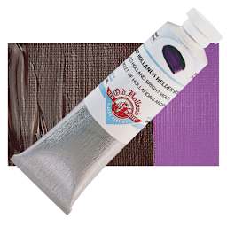 Old Holland New Masters Classic Acrylic Paint - Old Holland Bright Violet, 60 ml tube and swatch