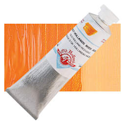 Old Holland New Masters Classic Acrylic Paint - Old Holland Red Gold and swatch