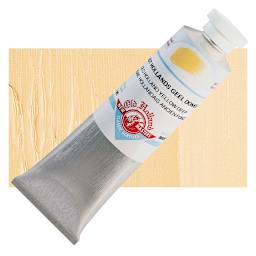 Old Holland New Masters Classic Acrylic Paint - Old Holland Yellow Deep, 60 ml tube and swatch