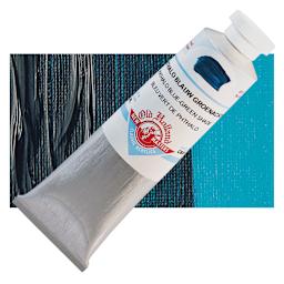 Old Holland New Masters Classic Acrylic Paint - Phthalo Blue Green Shade, 60 ml tube and swatch