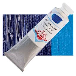 Old Holland New Masters Classic Acrylic Paint - Phthalo Blue, 60 ml tube and swatch