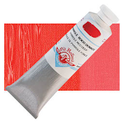 Old Holland New Masters Classic Acrylic Paint - Pyrrole Red Deep, 60 ml tube and swatch