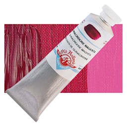 Old Holland New Masters Classic Acrylic Paint - Quinacridone Magenta, 60 ml tube and swatch