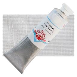 Old Holland New Masters Classic Acrylic Paint - Titanium White, 60 ml tube and swatch