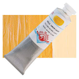 Old Holland New Masters Classic Acrylic Paint - Yellow Ochre Light, 60 ml tube and swatch