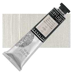 Sennelier Extra-Fine Artist Acrylique - Iridescent Pearl, 60 ml tube and swatch
