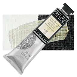 Sennelier Extra-Fine Artist Acrylique - Interference Pearl, 60 ml tube and swatch