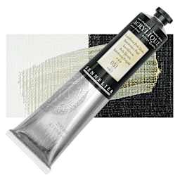 Sennelier Extra-Fine Artist Acrylique - Interference Pearl, 200 ml tube and swatch