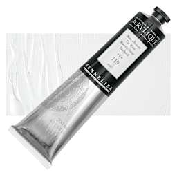 Sennelier Extra-Fine Artist Acrylique - Tint White, 200 ml tube and swatch