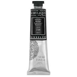 Sennelier Extra-Fine Artist Acryliques - Mars Black, 60 ml tube