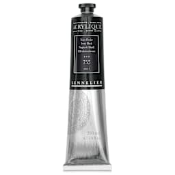 Sennelier Extra-Fine Artist Acryliques - Ivory Black, 200 ml tube