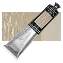 Sennelier Extra-Fine Artist Acrylique - Warm Gray, 200 ml tube and swatch