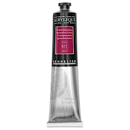 Sennelier Extra-Fine Artist Acryliques - Quinacridone Fuschia, 200 ml tube