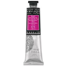 Sennelier Extra-Fine Artist Acryliques - Quinacridone Red Light, 60 ml tube
