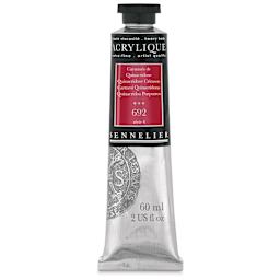 Sennelier Extra-Fine Artist Acryliques - Quinacridone Crimson, 60 ml tube