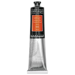 Sennelier Extra-Fine Artist Acryliques - Chinese Orange, 200 ml tube