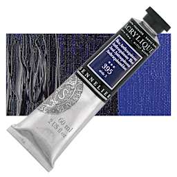 Sennelier Extra-Fine Artist Acrylique - Anthraquinone Blue, 60 ml tube and swatch