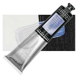 Sennelier Extra-Fine Artist Acrylique - Interference Blue, 200 ml tube and swatch