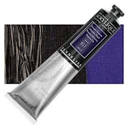 Sennelier Extra-Fine Artist Acrylique - Dioxazine Purple, 200 ml tube and swatch