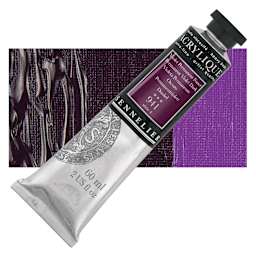 Sennelier Extra-Fine Artist Acrylique - Permanent Violet Dark, 60 ml tube and swatch