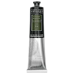 Sennelier Extra-Fine Artist Acryliques - Burnt Green Earth, 200 ml tube