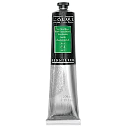 Sennelier Extra-Fine Artist Acryliques - Yellow Cinnabar Green, 200 ml tube