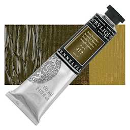 Sennelier Extra-Fine Artist Acrylique - Sennelier Brown, 60 ml tube and swatch