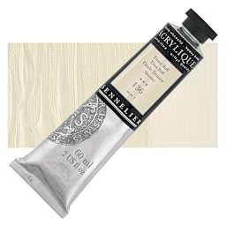 Sennelier Extra-Fine Artist Acrylique - Titan Buff, 60 ml tube and swatch