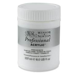 Winsor & Newton Professional Acrylics - Titanium White, 237 ml Jar