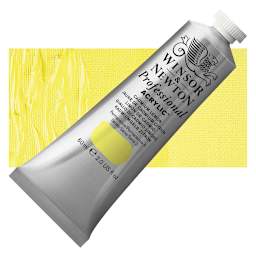 Winsor & Newton Professional Acrylic Paint - Cadmium Lemon, 60 ml tube and swatch