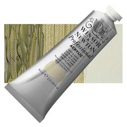 Winsor & Newton Professional Acrylic Paint - Davy's Gray, 60 ml tube and swatch