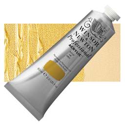 Winsor & Newton Professional Acrylic Paint - Gold, 60 ml tube and swatch