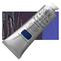 Winsor & Newton Professional Acrylic Paint - Indanthrene Blue, 60 ml tube and swatch