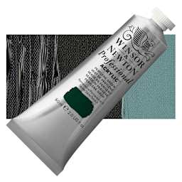 Winsor & Newton Professional Acrylic Paint - Perylene Green, 60 ml tube and swatch