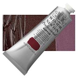 Winsor & Newton Professional Acrylic Paint - Perylene Violet, 60 ml tube and swatch